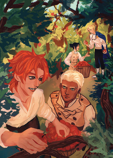 apple picking with the blue lions ✦ FE3H